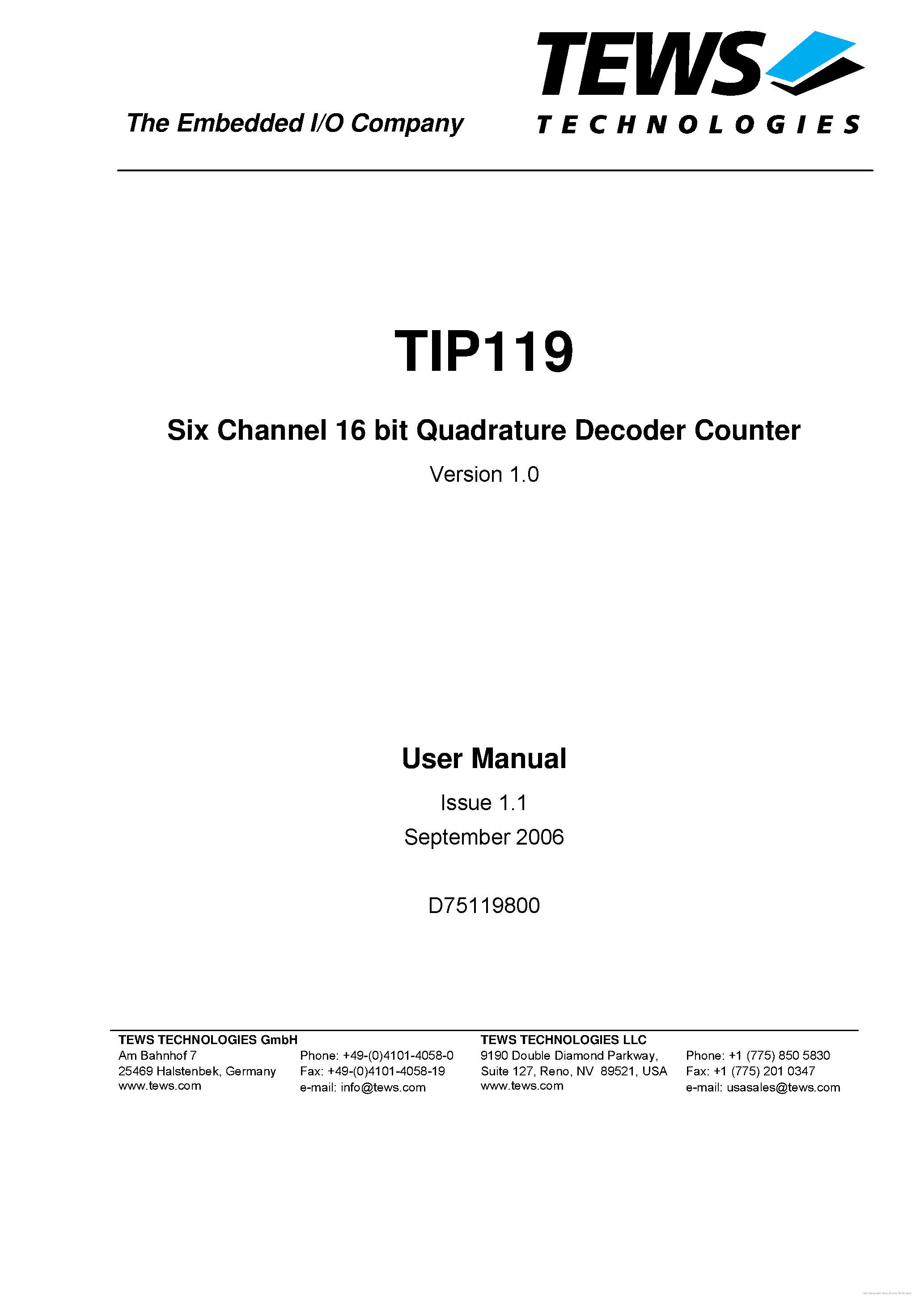 Datasheet TIP119 - page 1