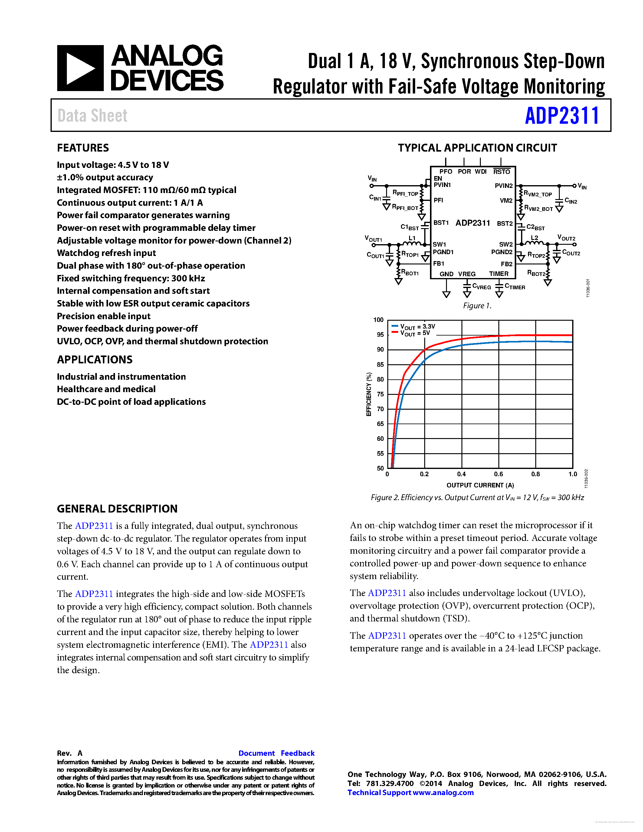 Datasheet ADP2311 - page 1