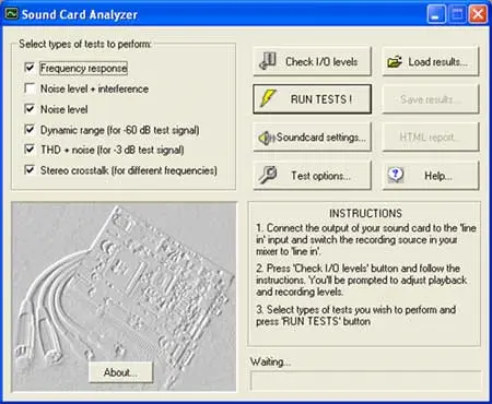 Sound Card analyzer V2.0